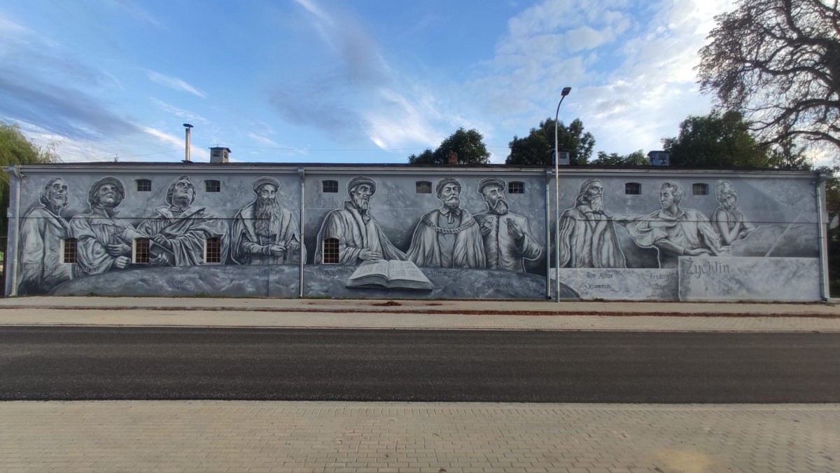 Święto Reformacji w Żychlinie. Uroczyste odsłonięcie muralu