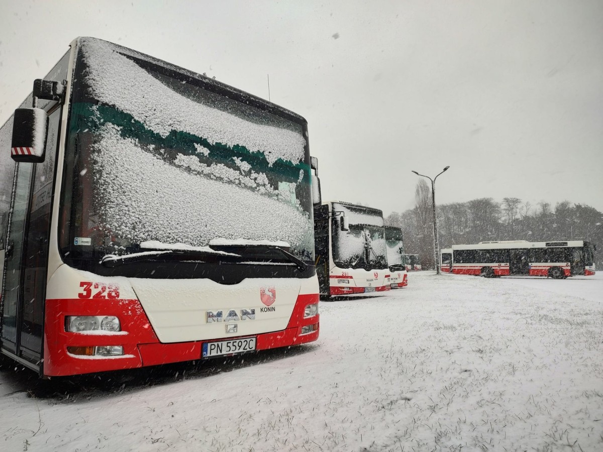 Zima w Koninie. Trzeba liczyć się z opóźnieniami